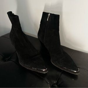 Sergio Rossi Suede Black Boots🖤